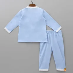 Discount Patch Pocket Detailed Blue Sleepwear BOY Sleep Wear | Sleepwear