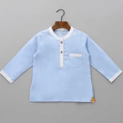 Discount Patch Pocket Detailed Blue Sleepwear BOY Sleep Wear | Sleepwear