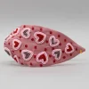 New Peach Cute Sweet Heart Embroidered Hair Band Hair Accessories | Hair Bands