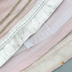 Sale Peach Faux Mirror Embroidered Top And Lehenga With Dupatta Ethnic Wear | Lehengas & Ghagras