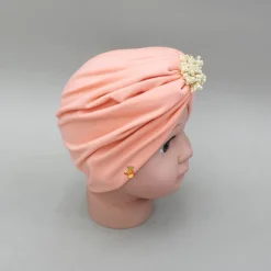 Online Peach Pearls Embellished Head Band Hair Accessories | Head Bands