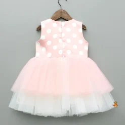 Hot Peach Printed Layered Dress Dresses & Sets | Dresses