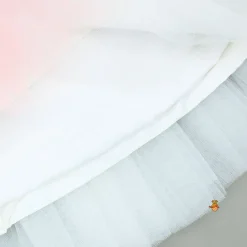 Hot Peach Printed Layered Dress Dresses & Sets | Dresses