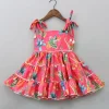 Clearance Peacock Printed And Gota Lace Detailed Knee Length Tiered Dress Dresses & Sets | Dresses