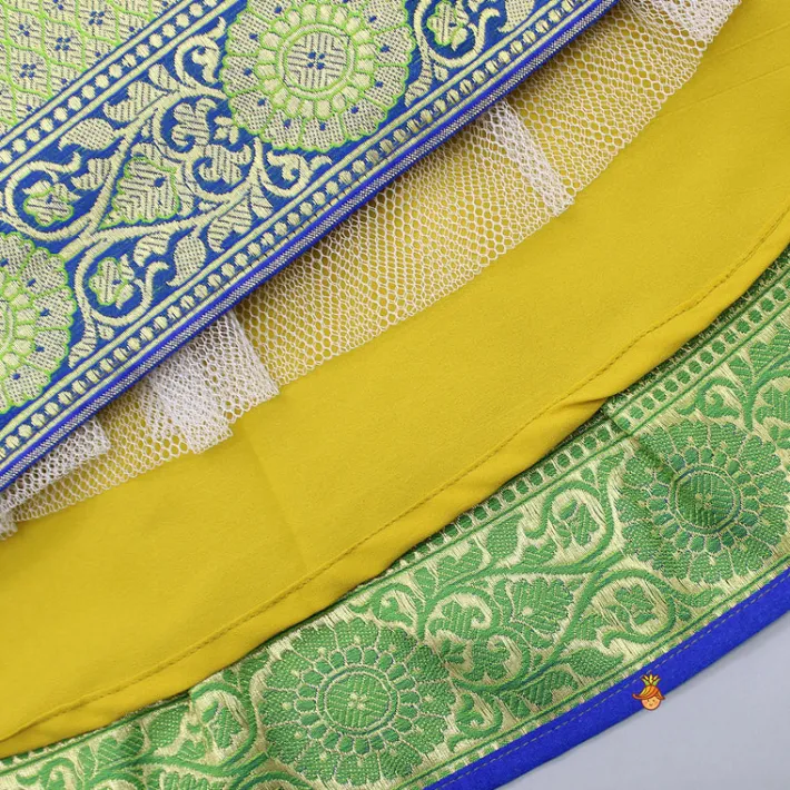 Outlet Pearl Beaded Work Top With Printed Lehenga Ethnic Wear | Lehengas & Ghagras