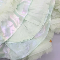 Online Pearl Detail Flared Green High Low Gown Dresses & Sets | Dresses