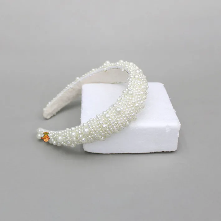 Online Pearls Embellished Hairband Hair Accessories | Hair Bands