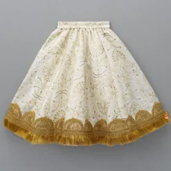 Online Peter Pan Collar Top And Embroidered Lehenga Ethnic Wear | Lehengas & Ghagras