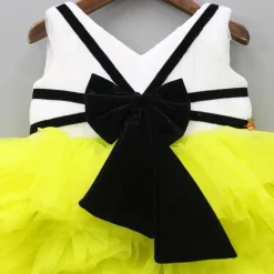 Discount Pin Tuck Detailed Ruffle Frilly White And Lime Green Party Dress Dresses & Sets | Dresses