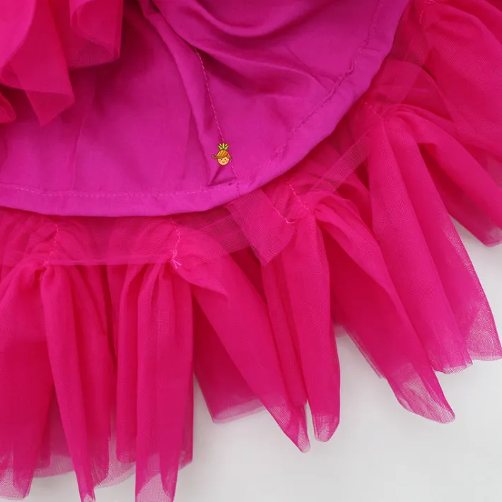 New Pin Tuck Detailed Ruffle Frilly Party Scuba Dress Dresses & Sets | Dresses