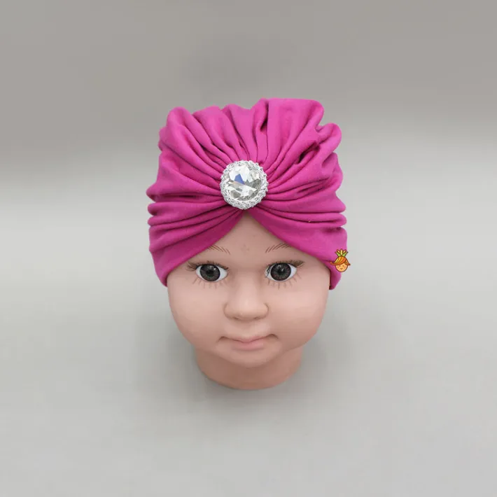 Online Pink Artificial Stone Studded Head Band Hair Accessories | Head Bands