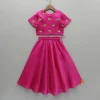 Sale Pink Bird Embroidered Top And Lehenga Twinning Sets | Ethnic Wear