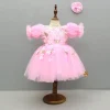 Discount Pink Embellished Dress With Butterfly Wings And Swirled Bow Hairclip Dresses & Sets | Dresses