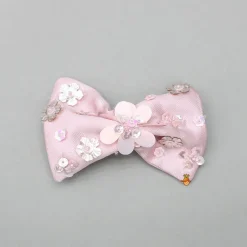 Discount Pink Embellished Dress With Detachable Bow and Matching Hairclip Dresses & Sets | Dresses