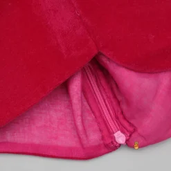 Hot Pink Embellished Velvet Top And Lehenga With Dupatta Ethnic Wear | Lehengas & Ghagras