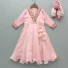Online Pink Embroidered Anarkali With Dupatta Ethnic Wear | Sarees & Anarkalis