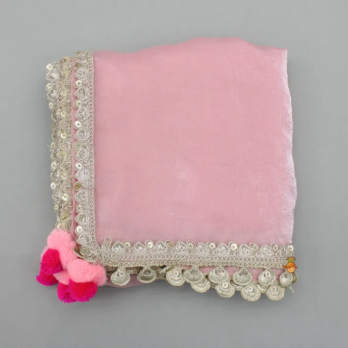 Online Pink Embroidered Anarkali With Dupatta Ethnic Wear | Sarees & Anarkalis