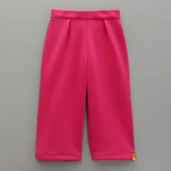 Fashion Pink Embroidered Blazer Jacket Style Top And Pant Dresses & Sets | Sets