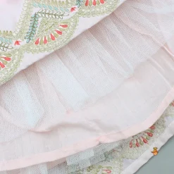 Best Pink Embroidered Brocade Top And Lehenga With Dupatta Ethnic Wear | Lehengas & Ghagras
