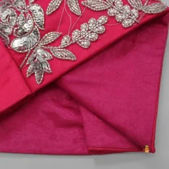 Sale Pink Embroidered Crop Top And Net Layered Lehenga Ethnic Wear | Lehengas & Ghagras
