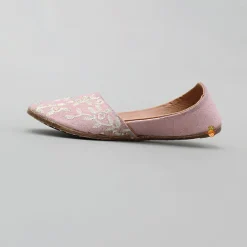 Online Pink Embroidered Jutti BOY Shoes | Shoes
