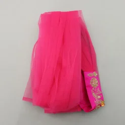 Sale Pink Embroidered Kurti With Attached Jacket And Tulip Pant Ethnic Wear | Churidars & Salwars