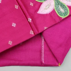 Hot Pink Embroidered Strappy Top And Lehenga Ethnic Wear | Lehengas & Ghagras