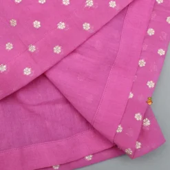 Hot Pink Embroidered Strappy Kurti And Tiered Sharara With Dupatta Ethnic Wear | Palazzos & Shararas