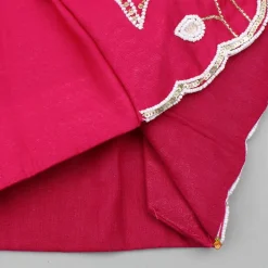 Outlet Pink Embroidered Top And Lehenga With Dupatta Ethnic Wear | Lehengas & Ghagras