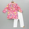 Best Pink Multicolour Printed Kurta And Pyjama BOY Twinning Sets | Indian Ethnic Wear
