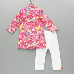 Best Pink Multicolour Printed Kurta And Pyjama BOY Twinning Sets | Indian Ethnic Wear