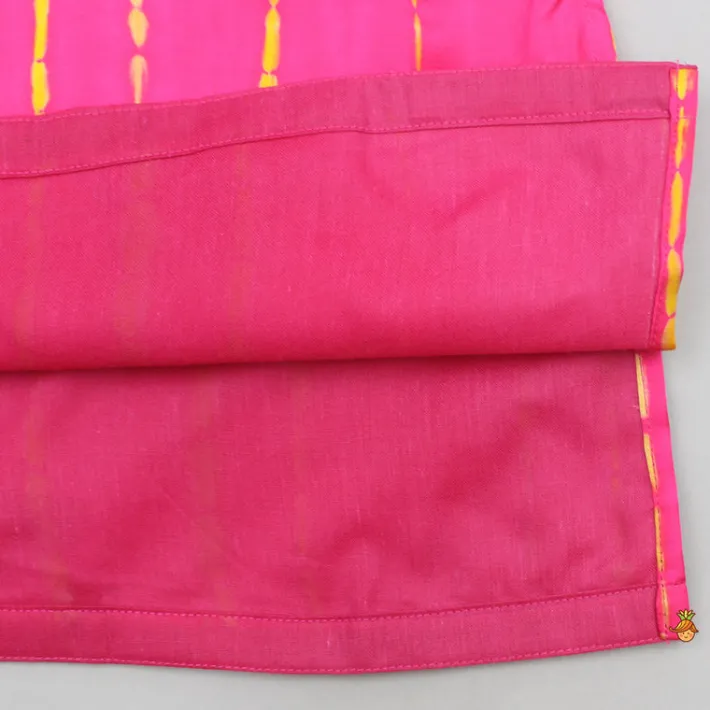 Outlet Pink Printed And Embellished Kurta With Dhoti BOY Indian Ethnic Wear | Ethnic Sets