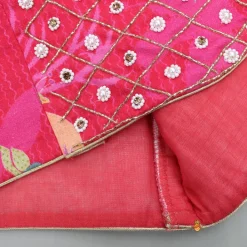 Fashion Pink Printed And Embellished Strappy Kurti With Embroidered Jacket Ethnic Wear | Kurtis & Jumpsuits