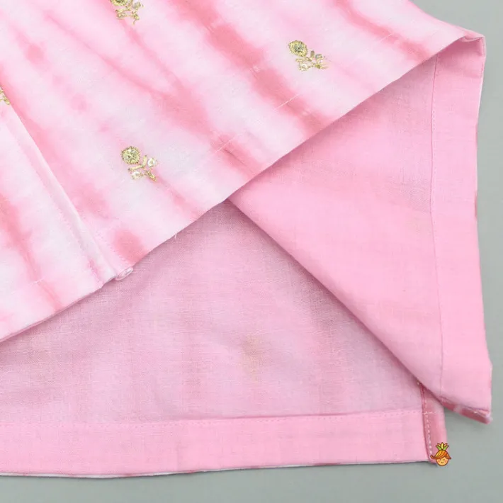Outlet Pink Printed Embroidered Kurta With Pyjama BOY Indian Ethnic Wear | Ethnic Sets