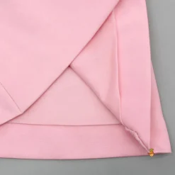 Online Pink Puff Sleeve Dress With Shiny Bowtie Embellishments Dresses & Sets | Dresses