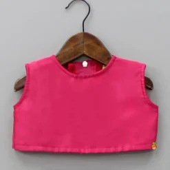 Online Pink Top With Asymmetric Stylish Cape And Palazzo Ethnic Wear | Palazzos & Shararas