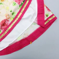Fashion Pink Top With Floral Printed Skirt And Dupatta Ethnic Wear | Lehengas & Ghagras