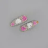 Online Pink White Heart Embroidered Hair Clips Hair Accessories | Hair Clips