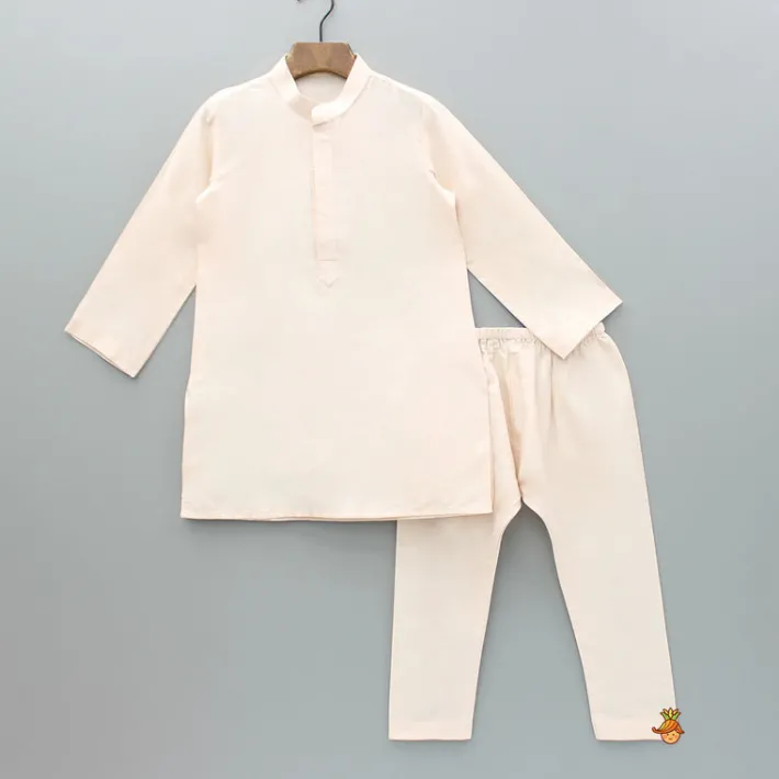 Outlet Plain Kurta With Embroidered Pink Jacket And Pyjama BOY Indian Ethnic Wear | Ethnic Sets
