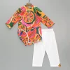 Discount Pleated Stylish Hem Multicolour Kurta And Pyjama BOY Indian Ethnic Wear | Ethnic Sets