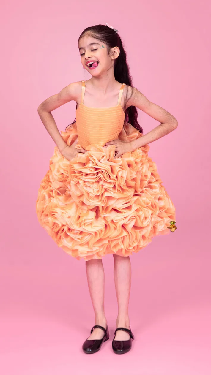 Best Pleated Yoke Organza Strappy Dress Dresses & Sets | Dresses