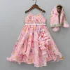 Discount Pleated Yoke Pink Asymmetric Anarkali And Fringed Dupatta Ethnic Wear | Sarees & Anarkalis