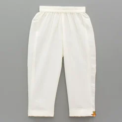 Hot Pom Poms Adorned Yellow Kurta And Pockets Detail Pyjama BOY Indian Ethnic Wear | Ethnic Sets