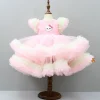 Sale Pretty Kitty Frills Enhanced And Layered Pink Net Dress Dresses & Sets | Dresses