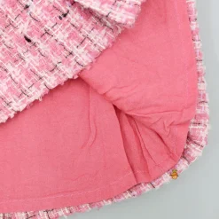 Outlet Pretty Pink Tweed Shirt Style Top And Skirt Dresses & Sets | Sets