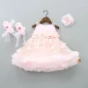 Hot Pretty Shimmery Dress With Matching Booties And Hair Clip Baby Essentials | Infant Clothing