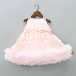 Hot Pretty Shimmery Dress With Matching Booties And Hair Clip Baby Essentials | Infant Clothing