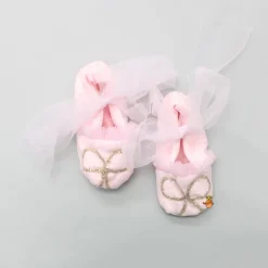 Hot Pretty Shimmery Dress With Matching Booties And Hair Clip Baby Essentials | Infant Clothing