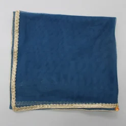 Discount Printed Blue Top And Lehenga With Net Dupatta And Matching Potli Ethnic Wear | Lehengas & Ghagras