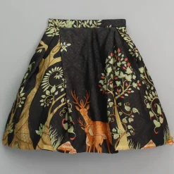 Outlet Printed Crop Top With Embroidered Jacket And Lehenga Ethnic Wear | Lehengas & Ghagras